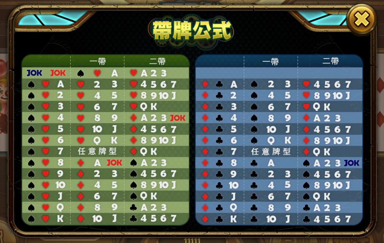 帶牌公式 帶牌公式